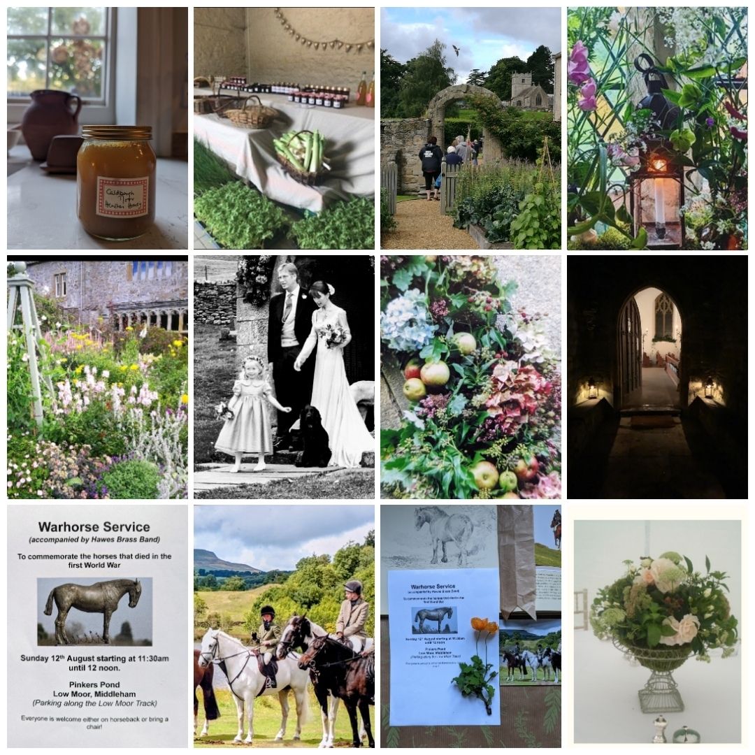 collage of events taking place at Coverham Church